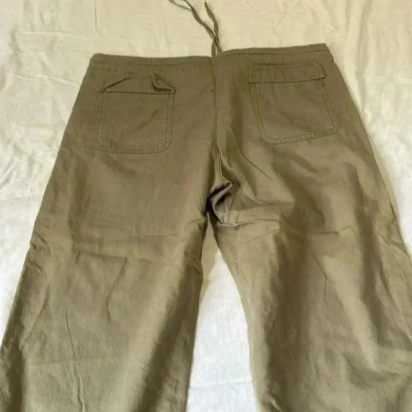 Zara TRF Capri Crop Pants Drawstring waist and bottom Size Medium - Picture 5 of 7